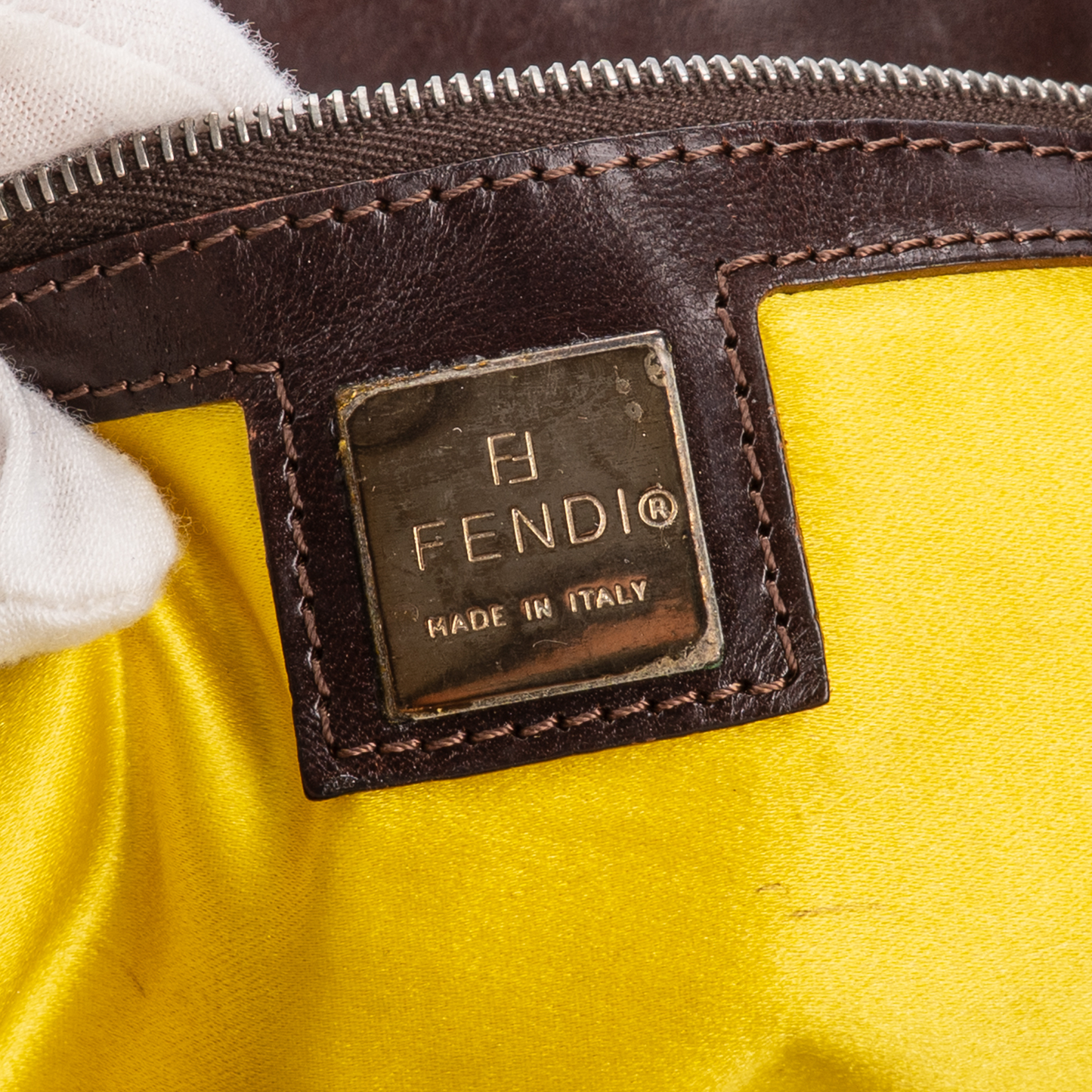 Fendi Zucca Monogram Flower Shopper Bag