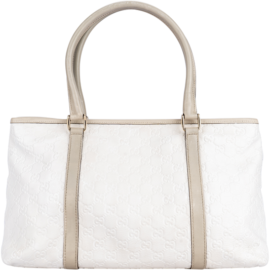 Gucci Monogram White Shoulder Bag