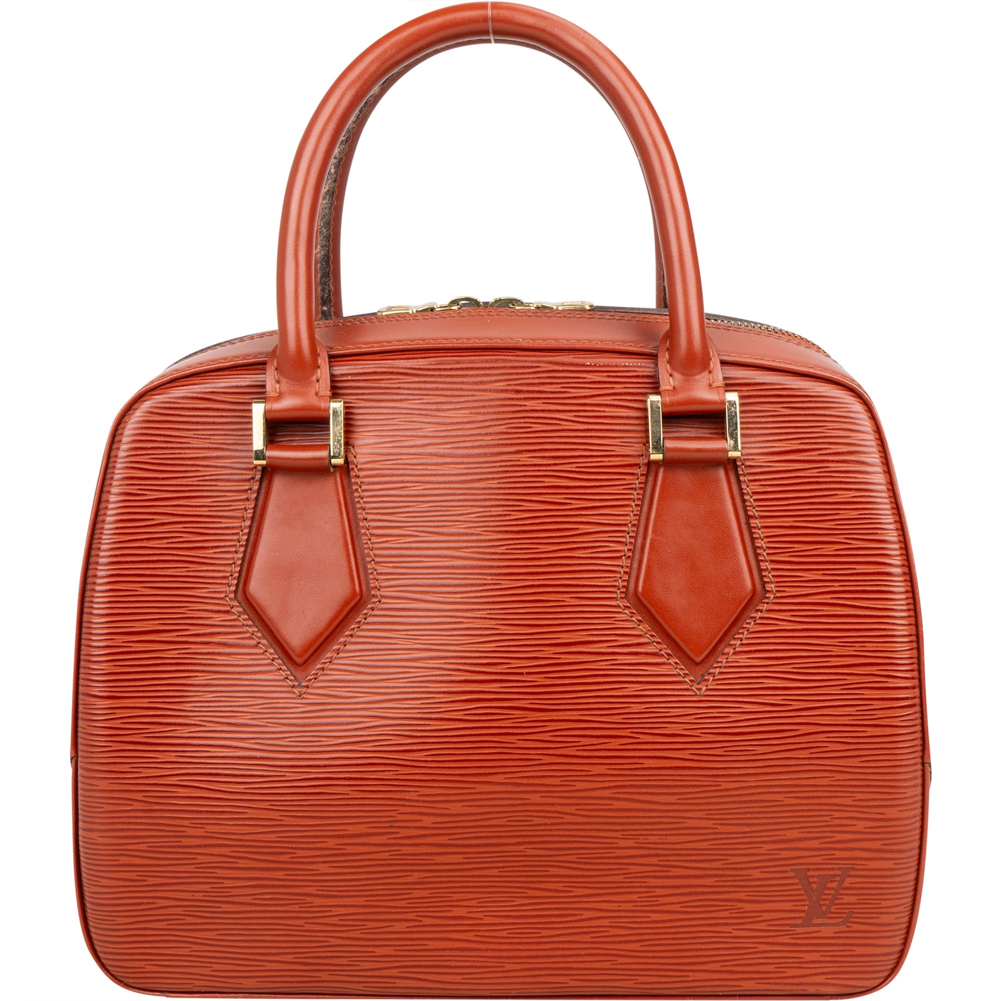 Louis Vuitton Cognac Epi Leather Sablon Handbag