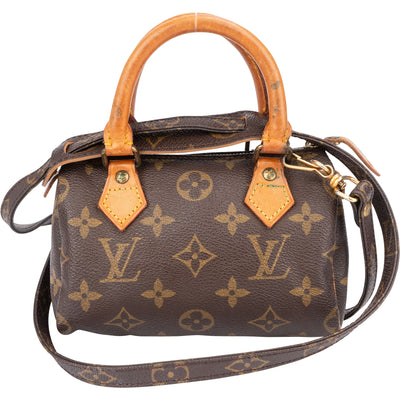 Louis Vuitton Canvas Monogram Mini Speedy Handbag