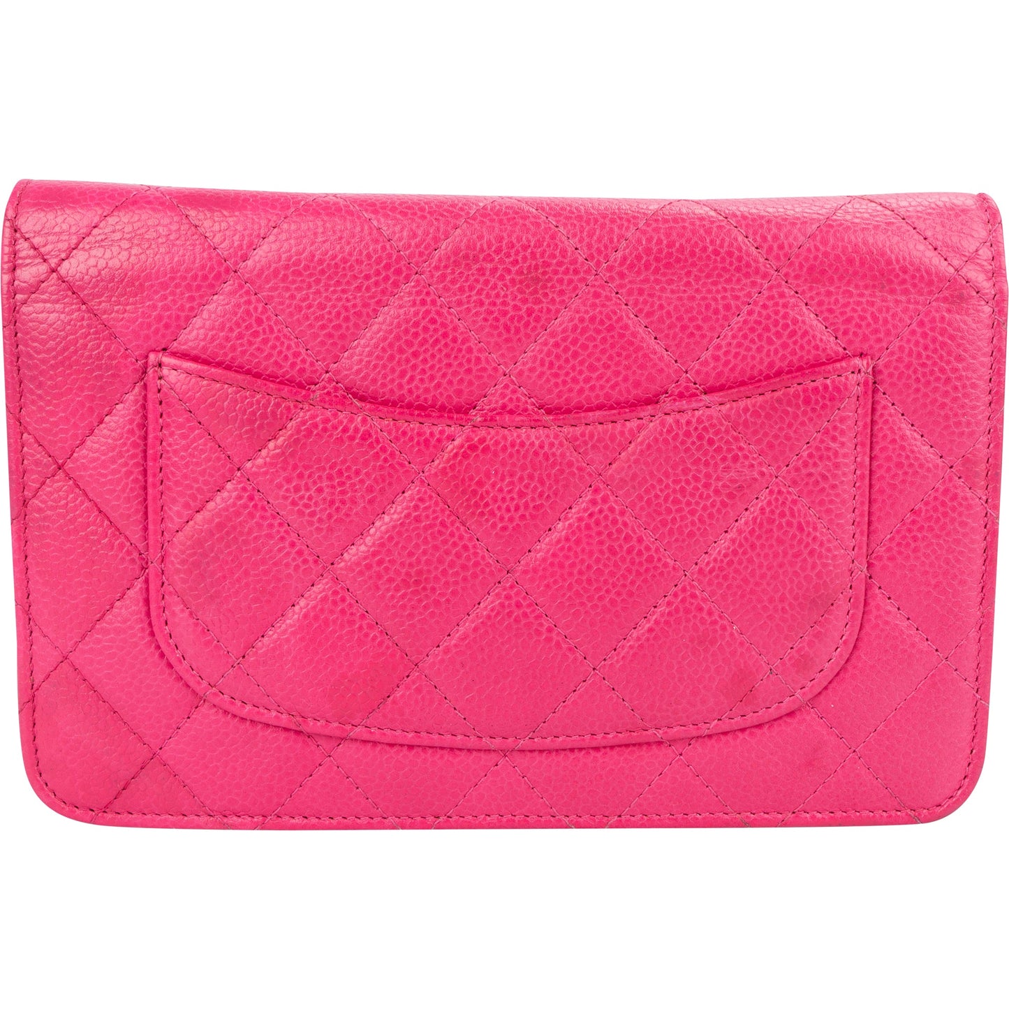 Chanel Quilted Caviar Leather Wallet on Chain Crossbody Bag