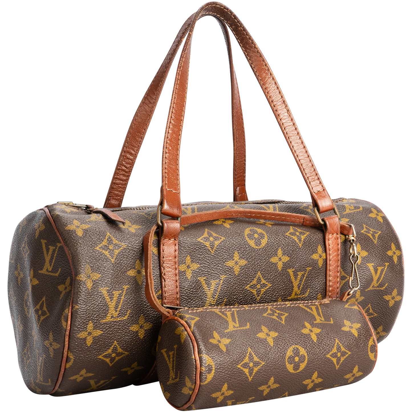 Louis Vuitton Canvas Monogram Papillon Shoulder Bag Set