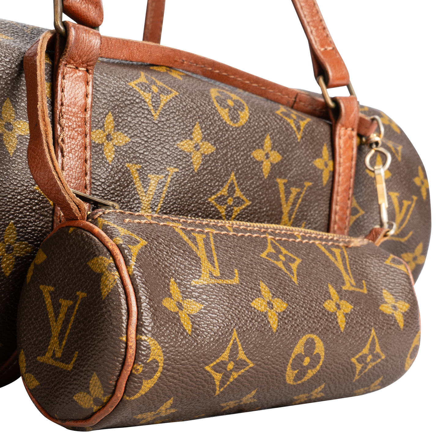 Louis Vuitton Canvas Monogram Papillon Shoulder Bag Set