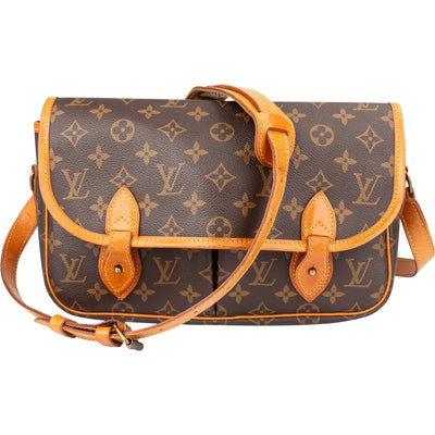 Louis Vuitton Canvas Monogram Gibeciere MM Crossbody Bag