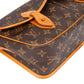Louis Vuitton Canvas Monogram Gibeciere MM Crossbody Bag
