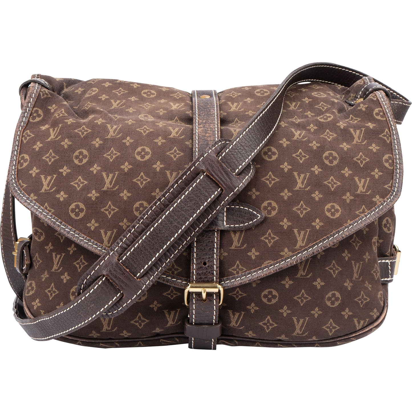 Louis Vuitton Mini Lin Monogram Saumur 30 Crossbody Bag