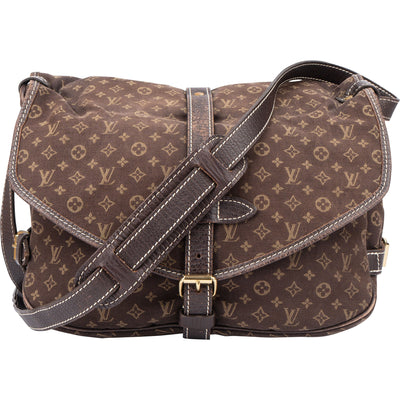 Louis Vuitton Mini Lin Monogram Saumur 30 Crossbody Bag