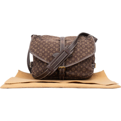 Louis Vuitton Mini Lin Monogram Saumur 30 Crossbody Bag