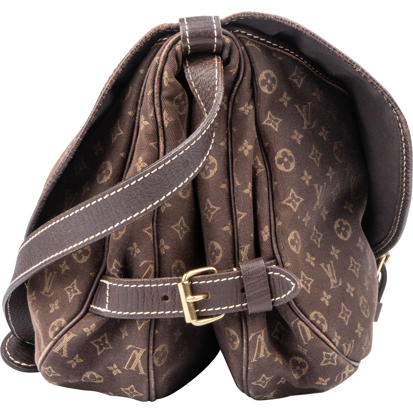 Louis Vuitton Mini Lin Monogram Saumur 30 Crossbody Bag