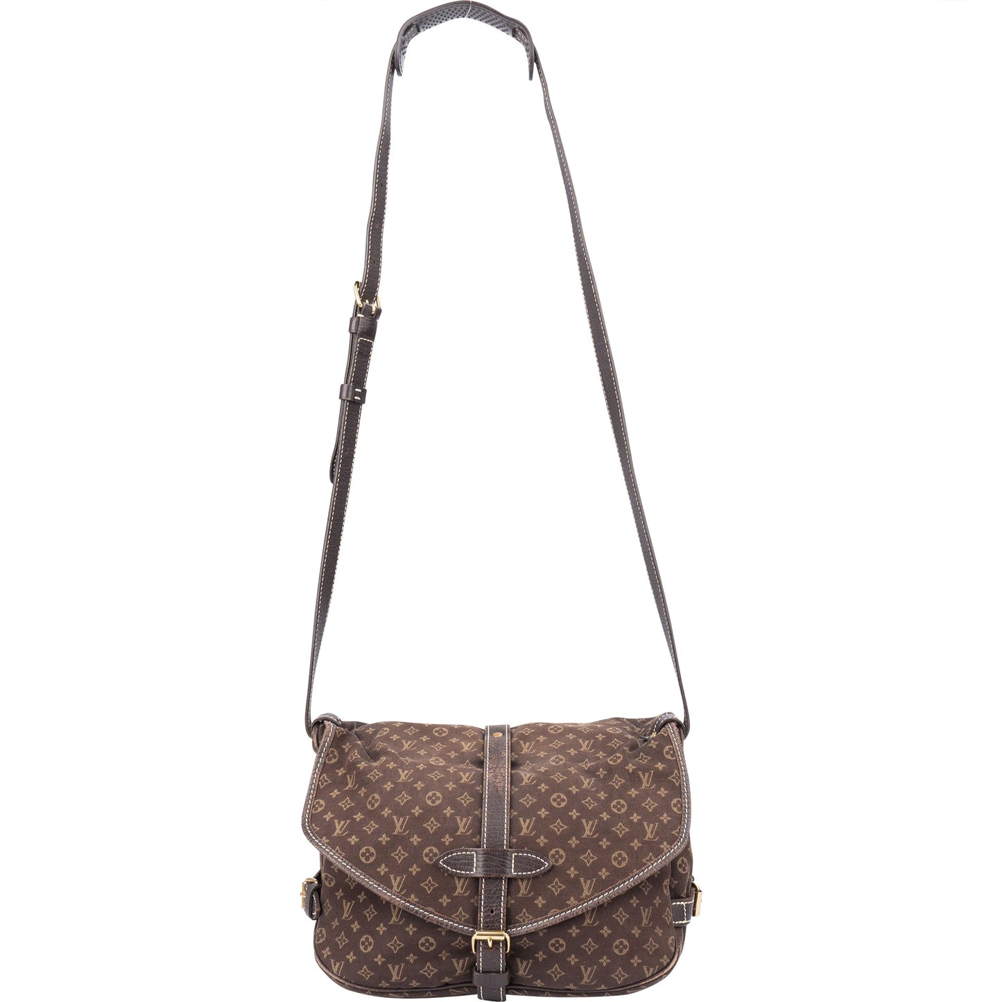 Louis Vuitton Mini Lin Monogram Saumur 30 Crossbody Bag