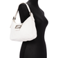 Fendi White Leather Baguette Shoulder Bag