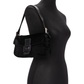 Fendi Black Fur Baguette Shoulder Bag