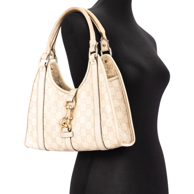 Gucci GG Monogram Leather Jackie Shoulder Bag