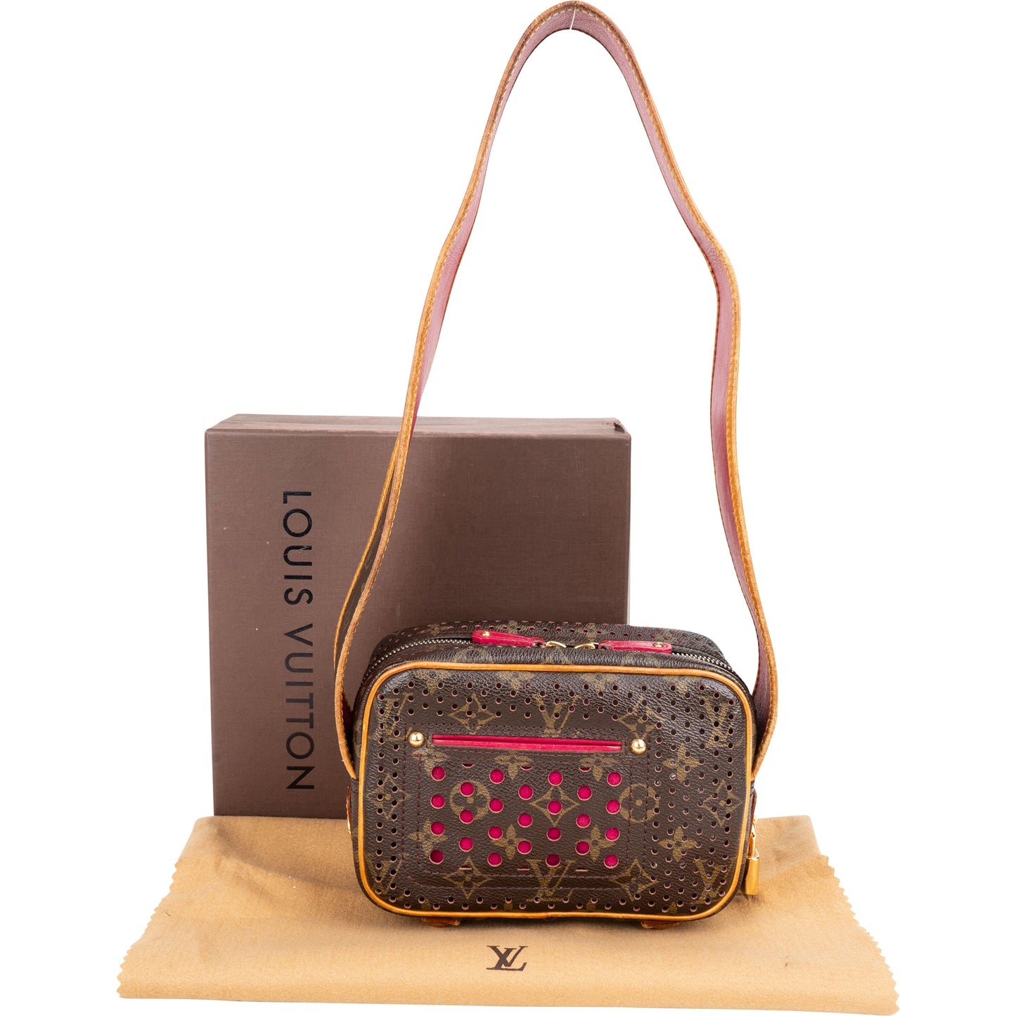 Louis Vuitton Perforated Canvas Monogram Trocadero Shoulder Bag