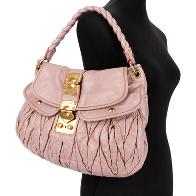 Miu Miu Matelassé Two-way Handbag