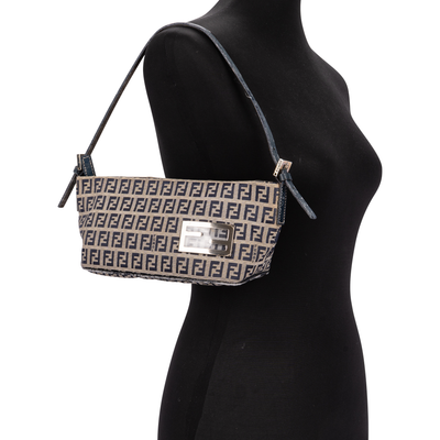 Fendi Zucchino Pochette Shoulder Bag