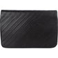 Chanel Noir Chevron Lambskin Single Flap Shoulder Bag