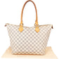 Louis Vuitton Damier Azur Monogram Saleya MM Handbag