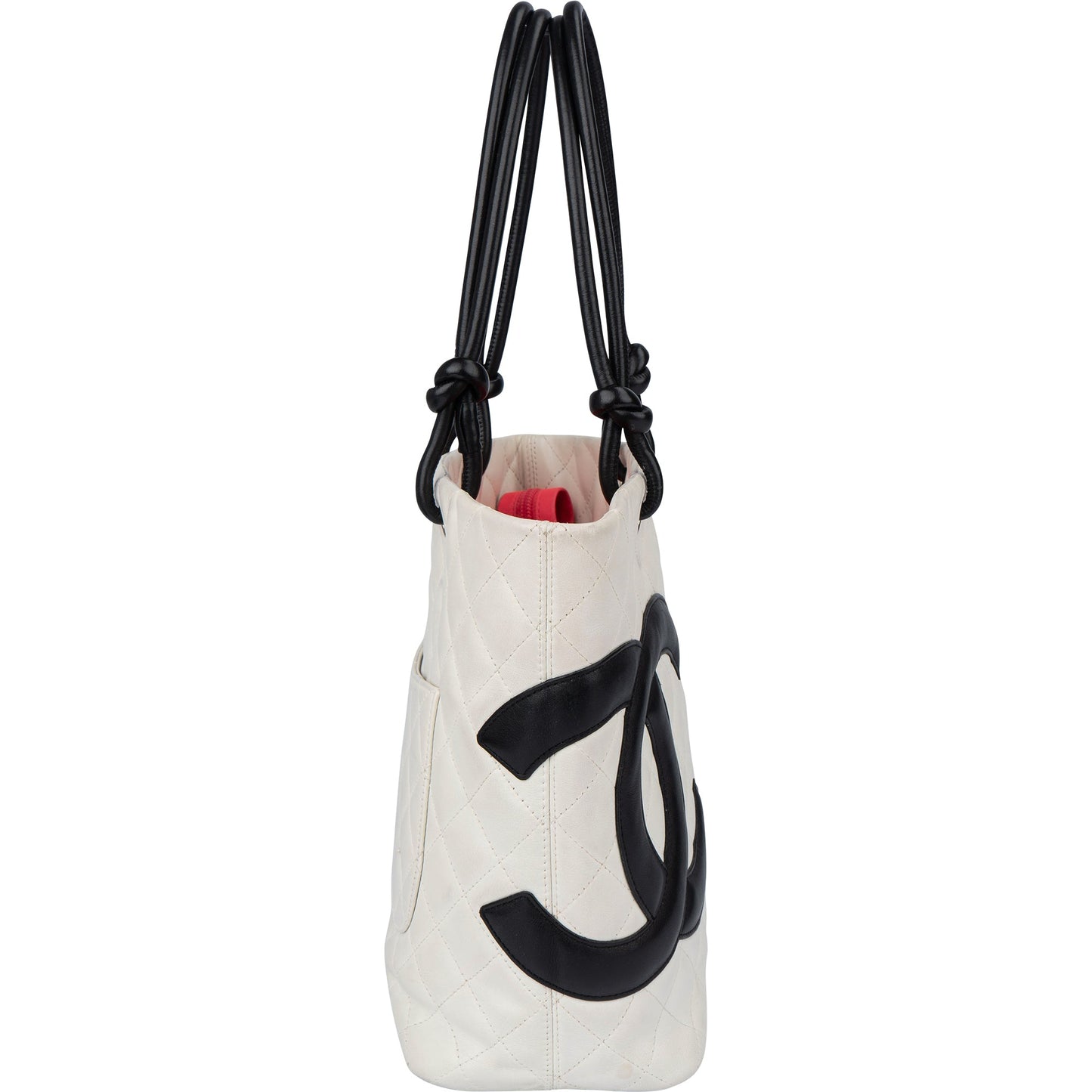 Chanel Quilted Bicolor Lambskin Cambon Handbag