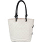 Chanel Quilted Bicolor Lambskin Cambon Handbag