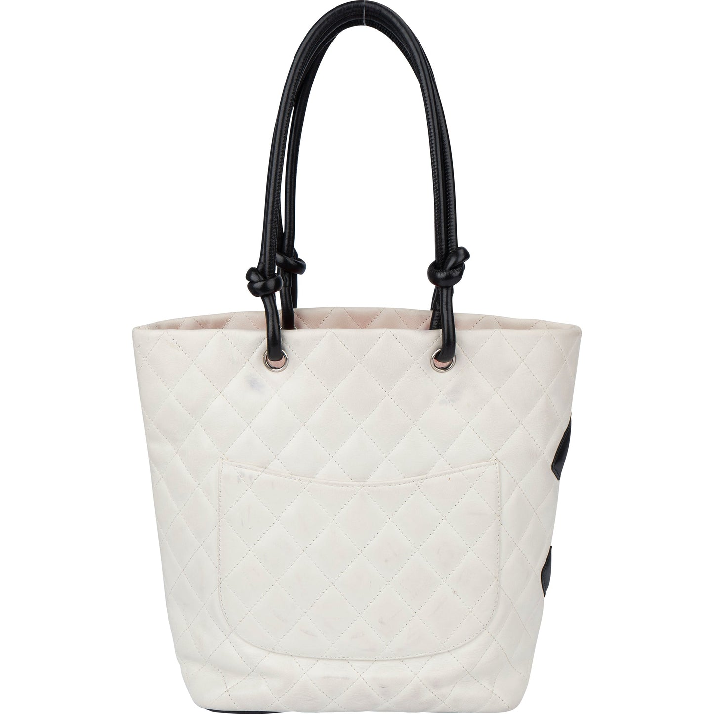 Chanel Quilted Bicolor Lambskin Cambon Handbag