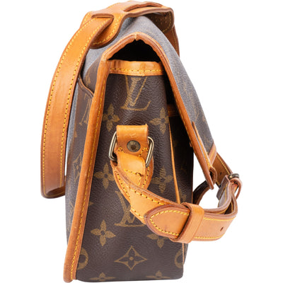 Louis Vuitton Canvas Monogram Gibeciere PM Crossbody Bag