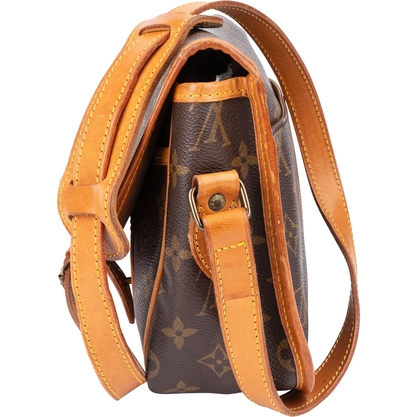 Louis Vuitton Canvas Monogram Gibeciere PM Crossbody Bag