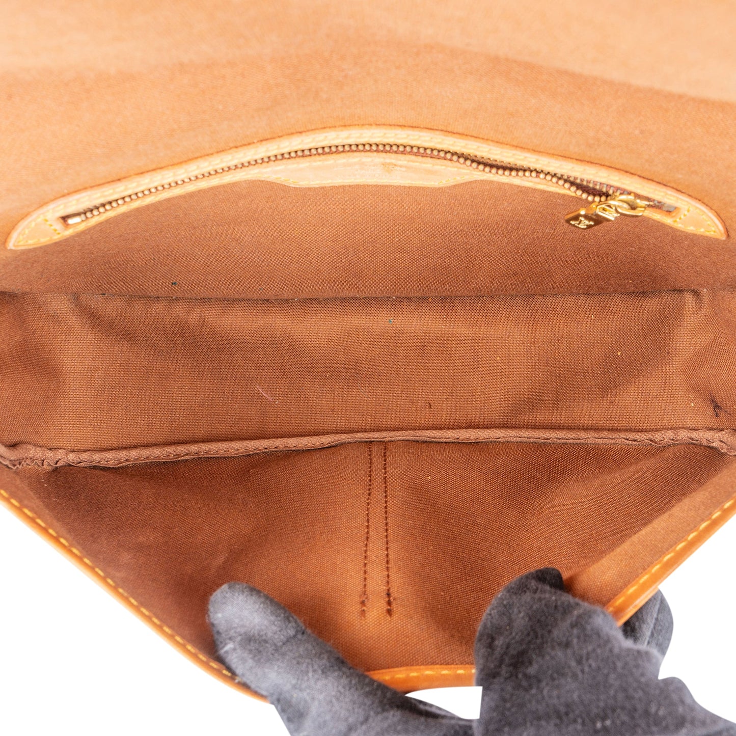 Louis Vuitton Canvas Monogram Gibeciere PM Crossbody Bag