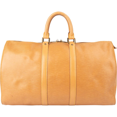 Louis Vuitton Beige Epi Leather Keepall 45