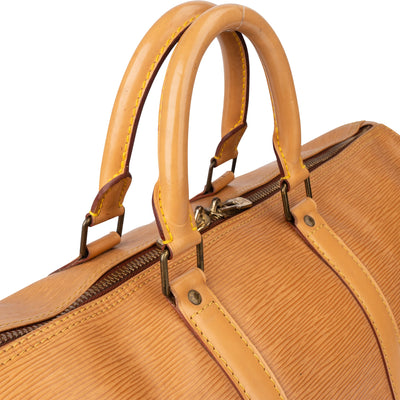 Louis Vuitton Beige Epi Leather Keepall 45