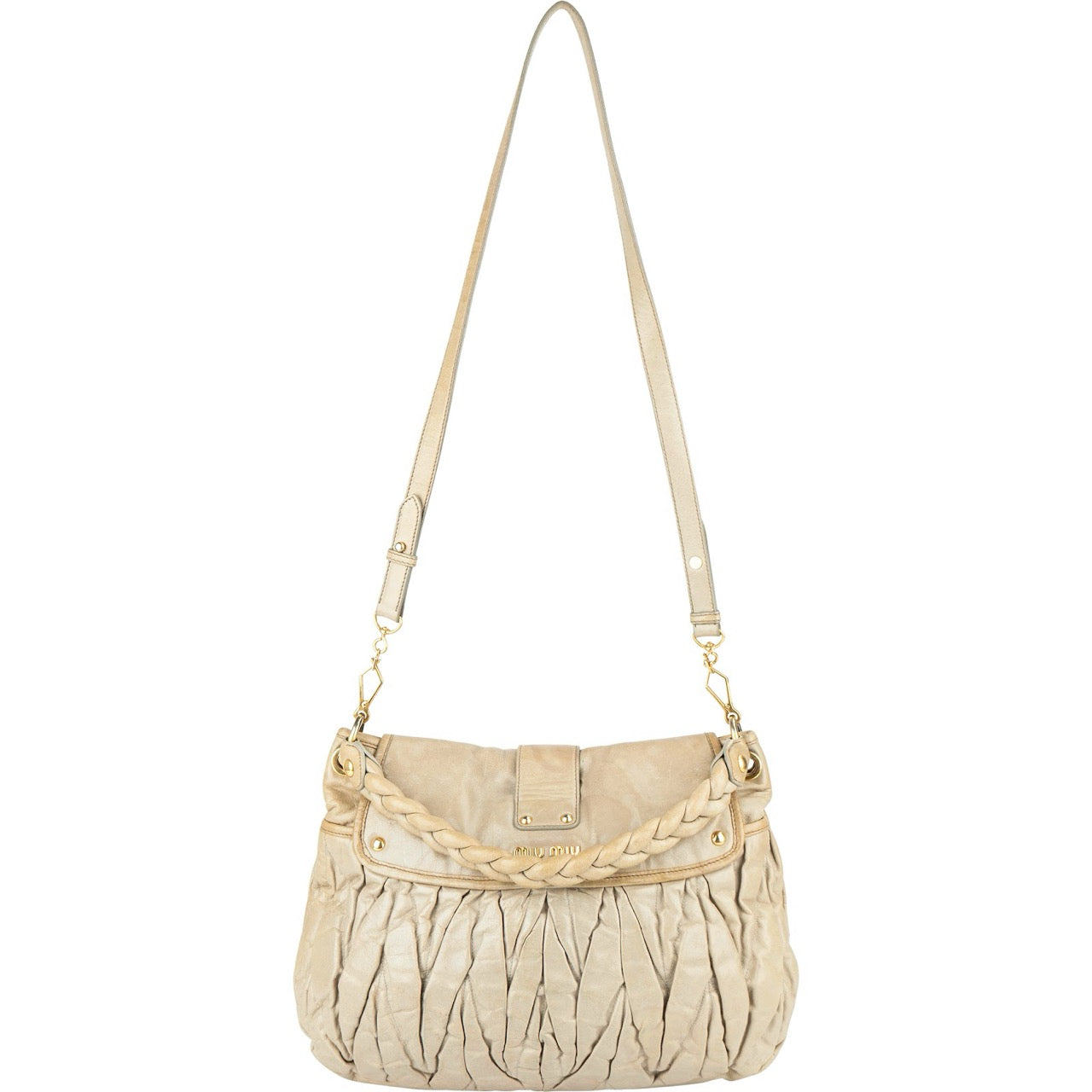 Miu Miu Vitello Lux City Handbag