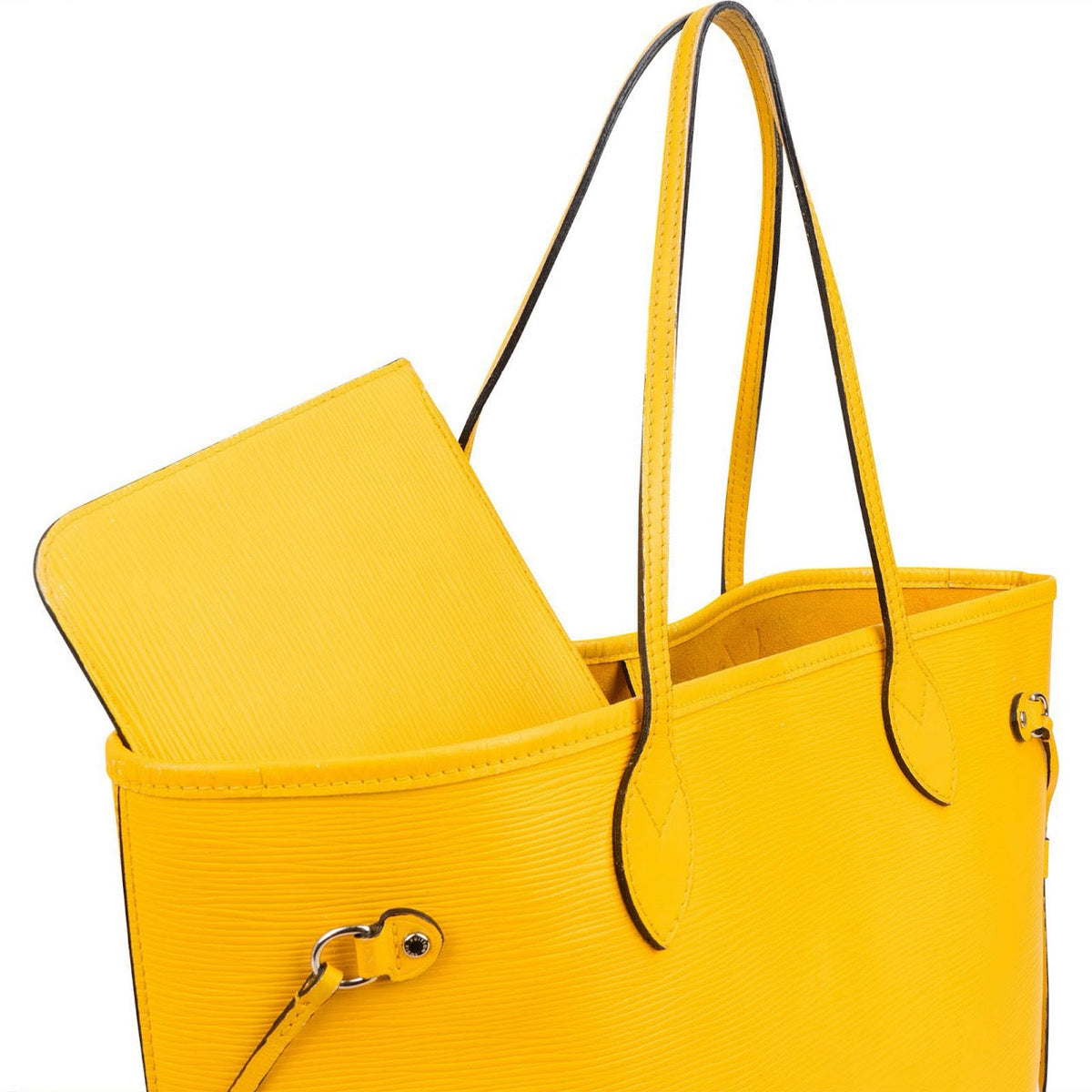Louis Vuitton Yellow Epi Leather Neverfull MM Shoulder Bag