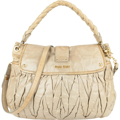 Miu Miu Vitello Lux City Handbag