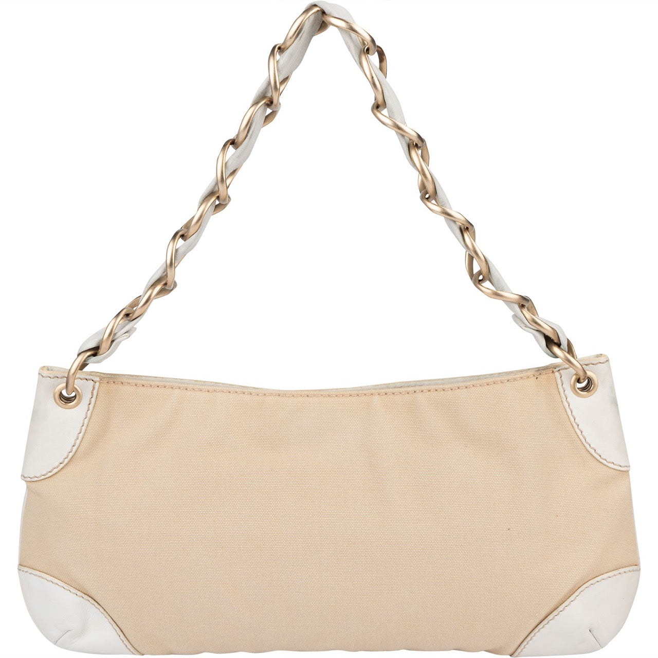 Chanel Canvas and Leather CC Olsen Shoulder Bag