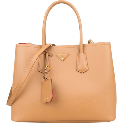 Prada Saffiano Leather Double Handbag