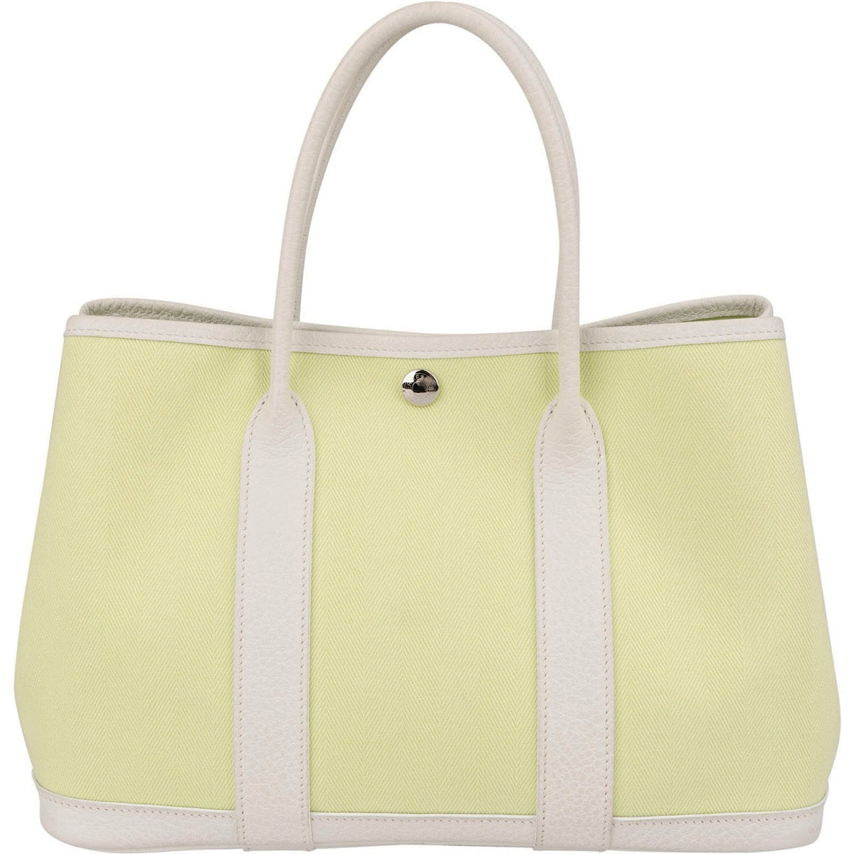 Hermès Toile Canvas Leather Garden Party 30 Tote Handbag
