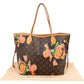 Louis Vuitton Limited Monogram Roses Neverfull MM Shoulder Bag