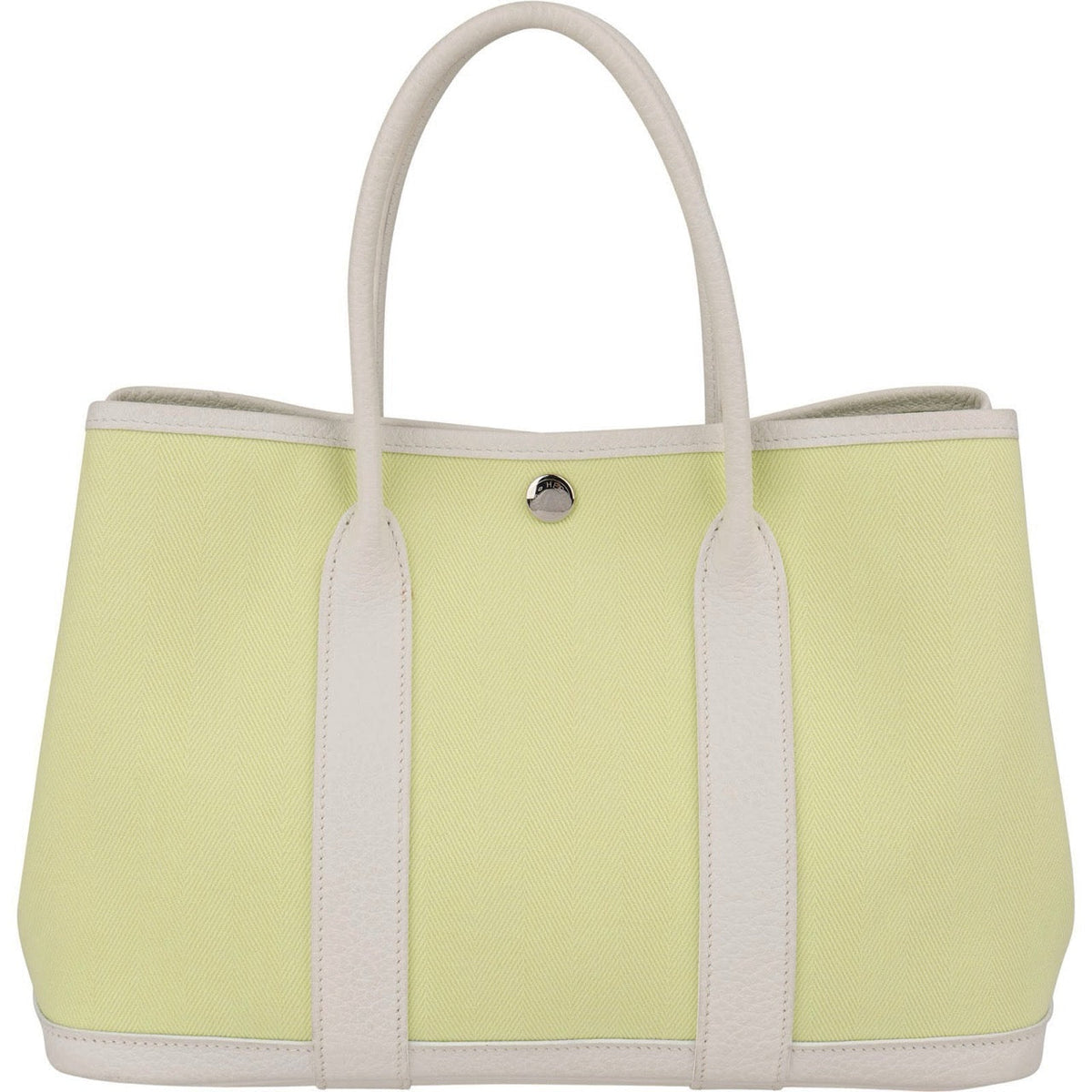 Hermès Toile Canvas Leather Garden Party 30 Tote Handbag