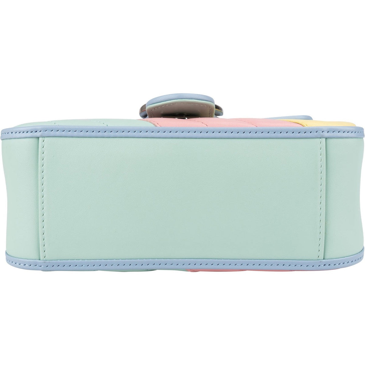 Gucci Multicolor Matelassé Leather GG Marmont Mini Top Handle Crossbody Bag