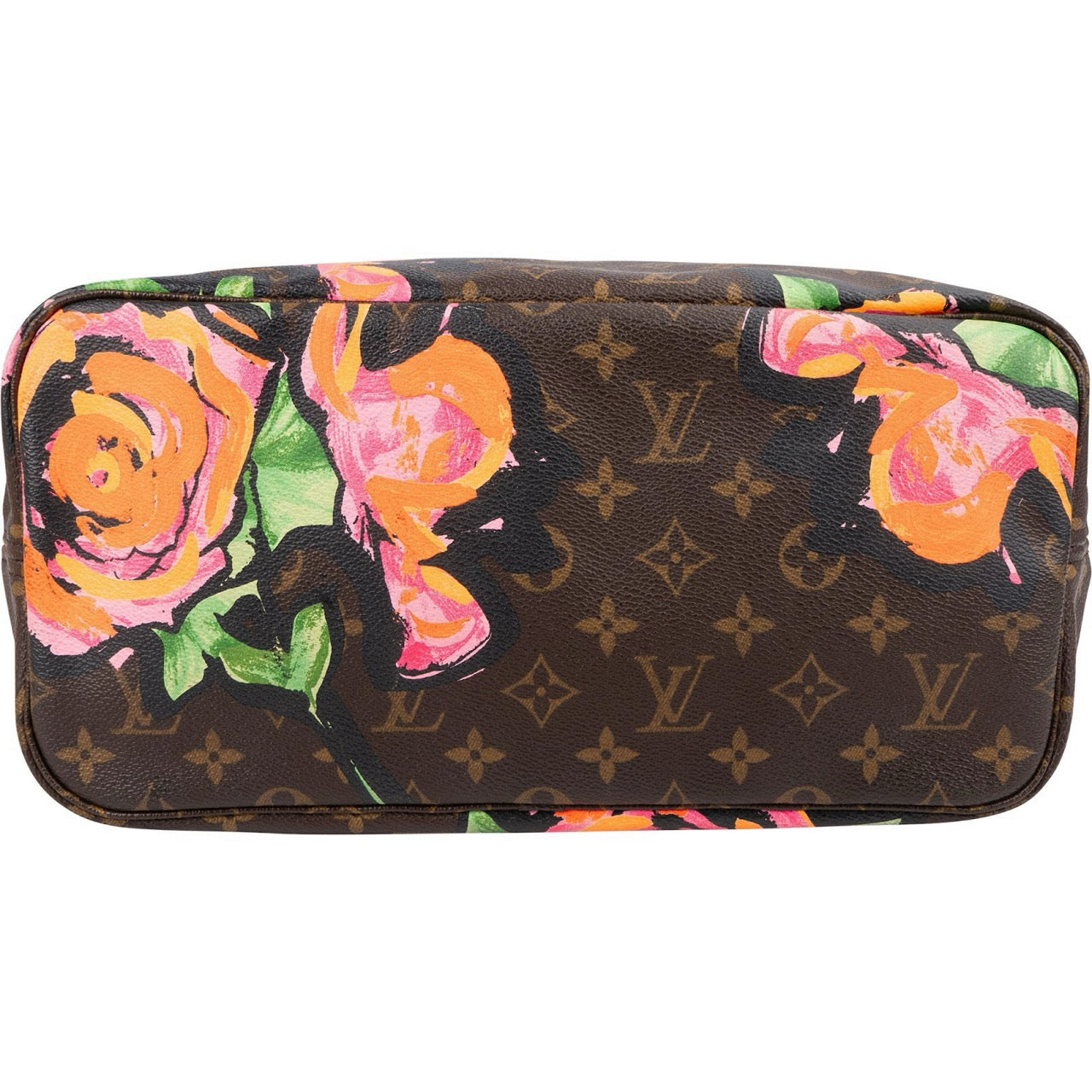 Louis Vuitton Limited Monogram Roses Neverfull MM Shoulder Bag