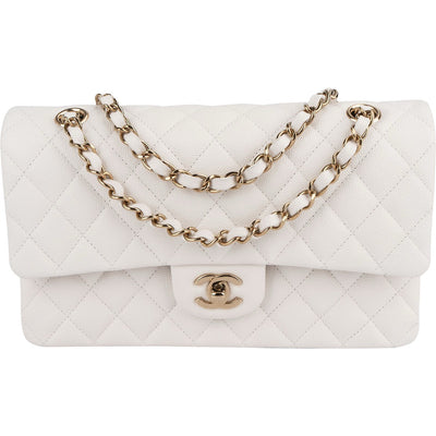 Chanel Quilted Caviar Leather Medium Double Flap Shoulder Bag