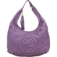 Gucci Pebbled Leather GG Large Soho Hobo Shoulder Bag