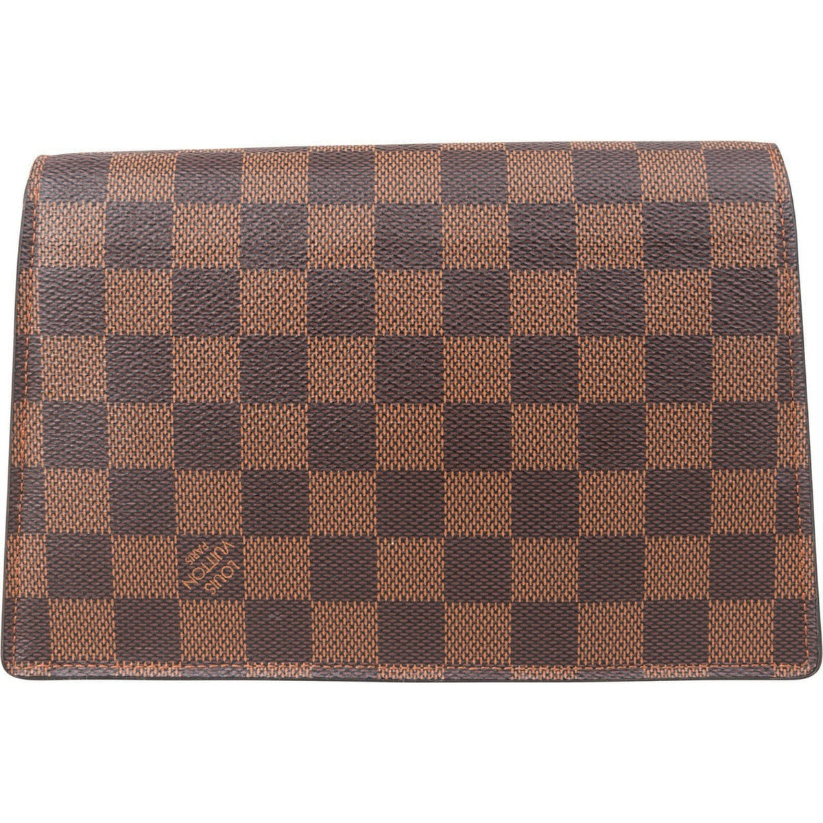 Louis Vuitton Monogram Damier Ebene Canvas Croisette Wallet On Chain Crossbody Bag