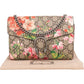 Gucci Monogram GG Supreme Blooms Dionysus Wallet On Chain Crossbody Bag