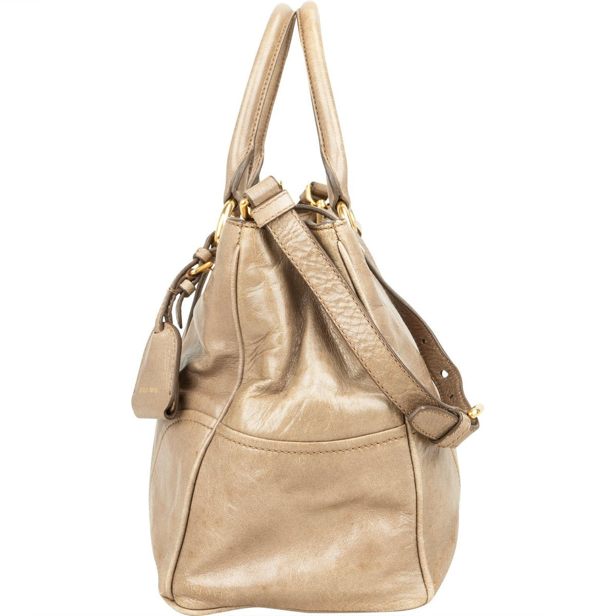 Miu Miu Tasche aus Vitello-Lux-Leder – Ansicht 6