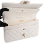 Chanel Quilted Caviar Leather Medium Double Flap Shoulder Bag