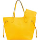 Louis Vuitton Yellow Epi Leather Neverfull MM Shoulder Bag