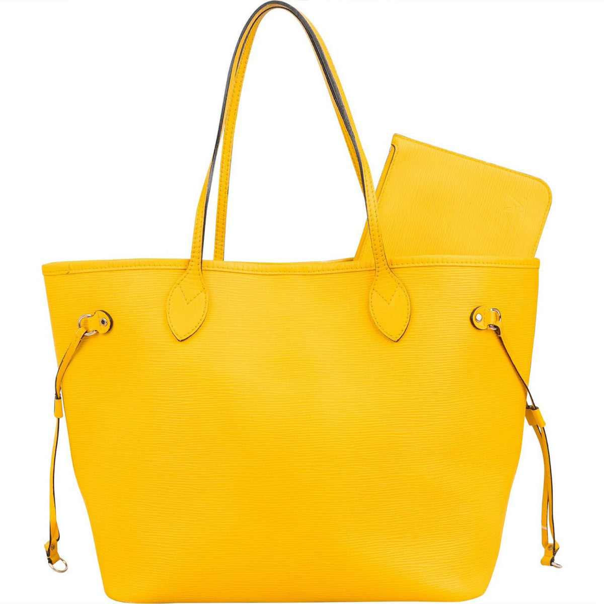 Louis Vuitton Yellow Epi Leather Neverfull MM Shoulder Bag
