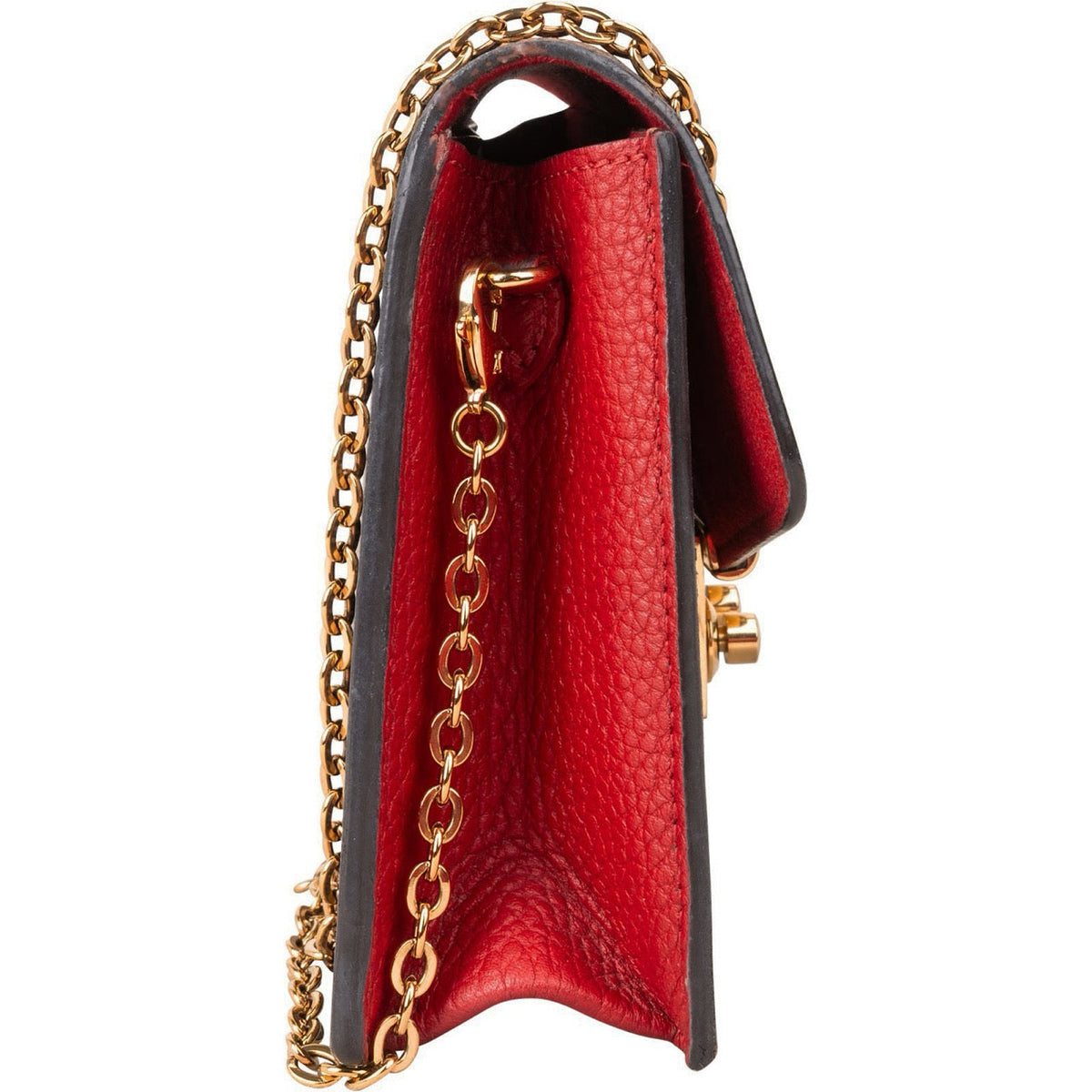 Louis Vuitton Monogram Damier Ebene Canvas Croisette Wallet On Chain Crossbody Bag