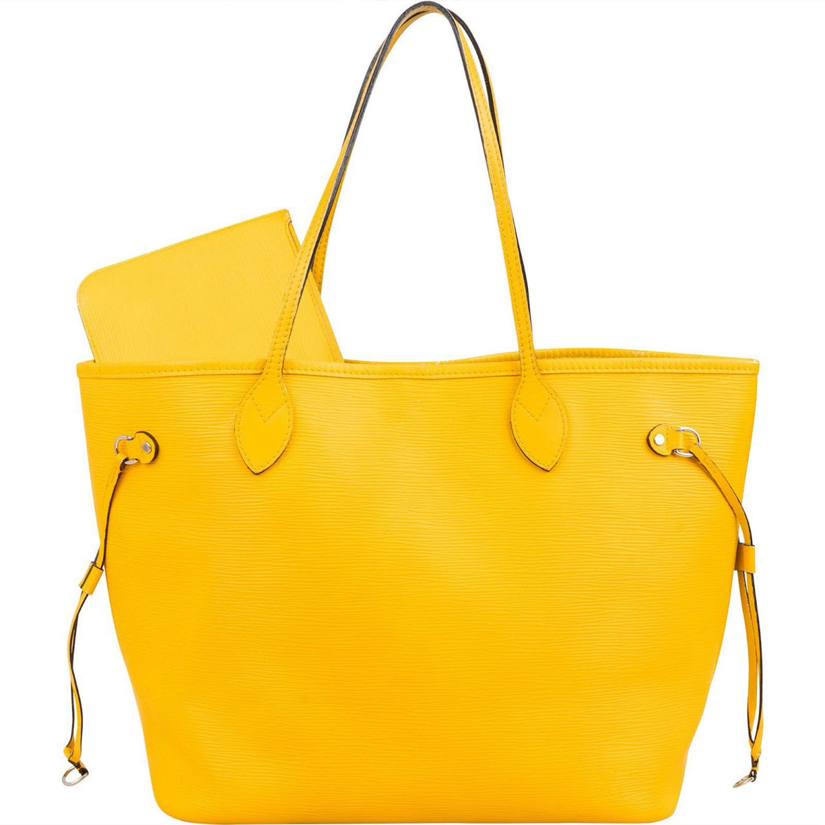 Louis Vuitton Yellow Epi Leather Neverfull MM Shoulder Bag